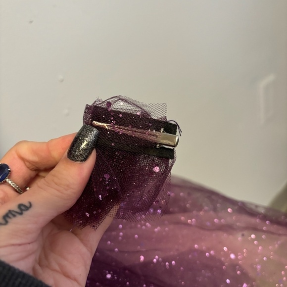 0824-35 Purple sequins tutu dress costume - Picture 3 of 3